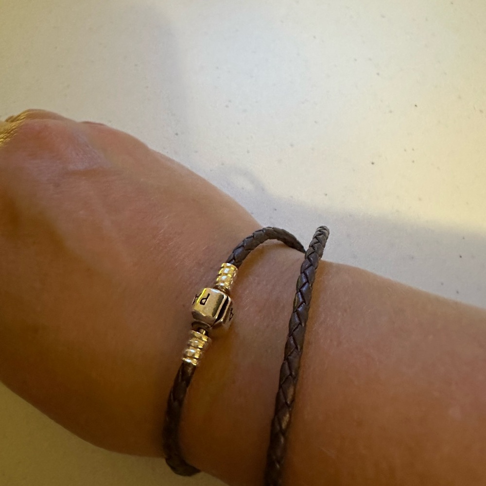 Pandora Leather Bracelet Purple